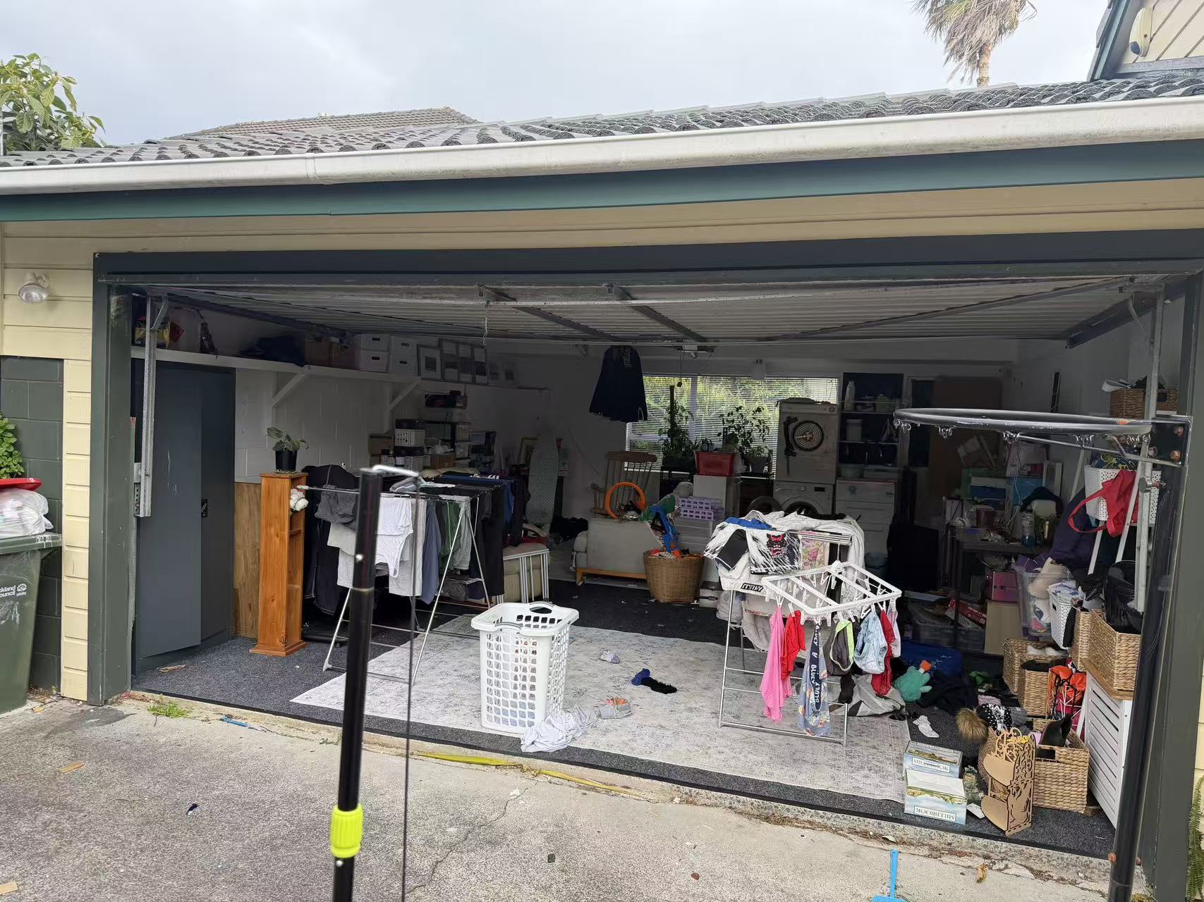 Before: garage space
